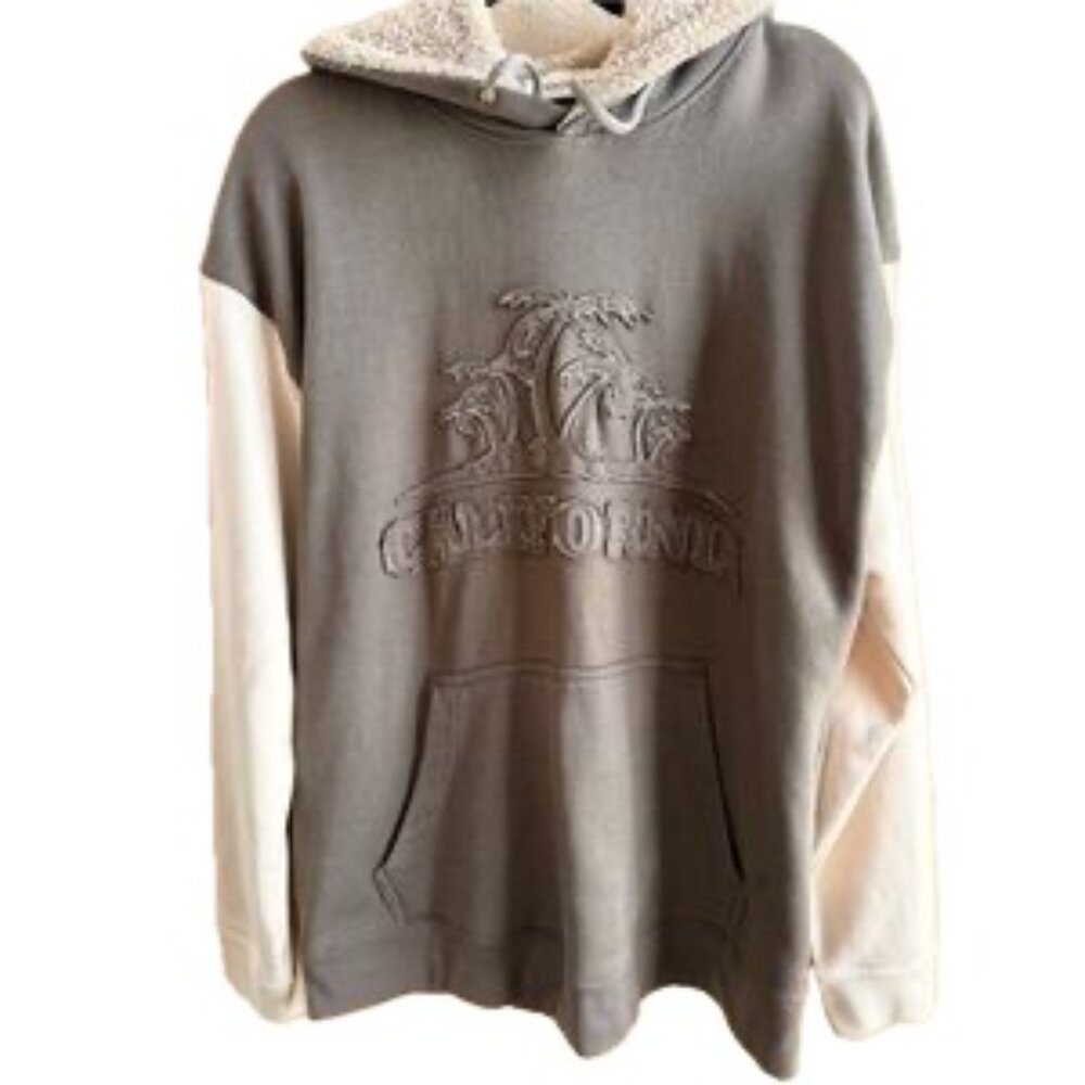 California Palm Trees - Upcycled Hoodie Sweatshirt